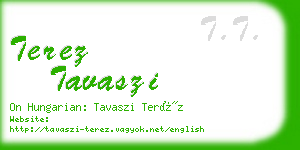 terez tavaszi business card